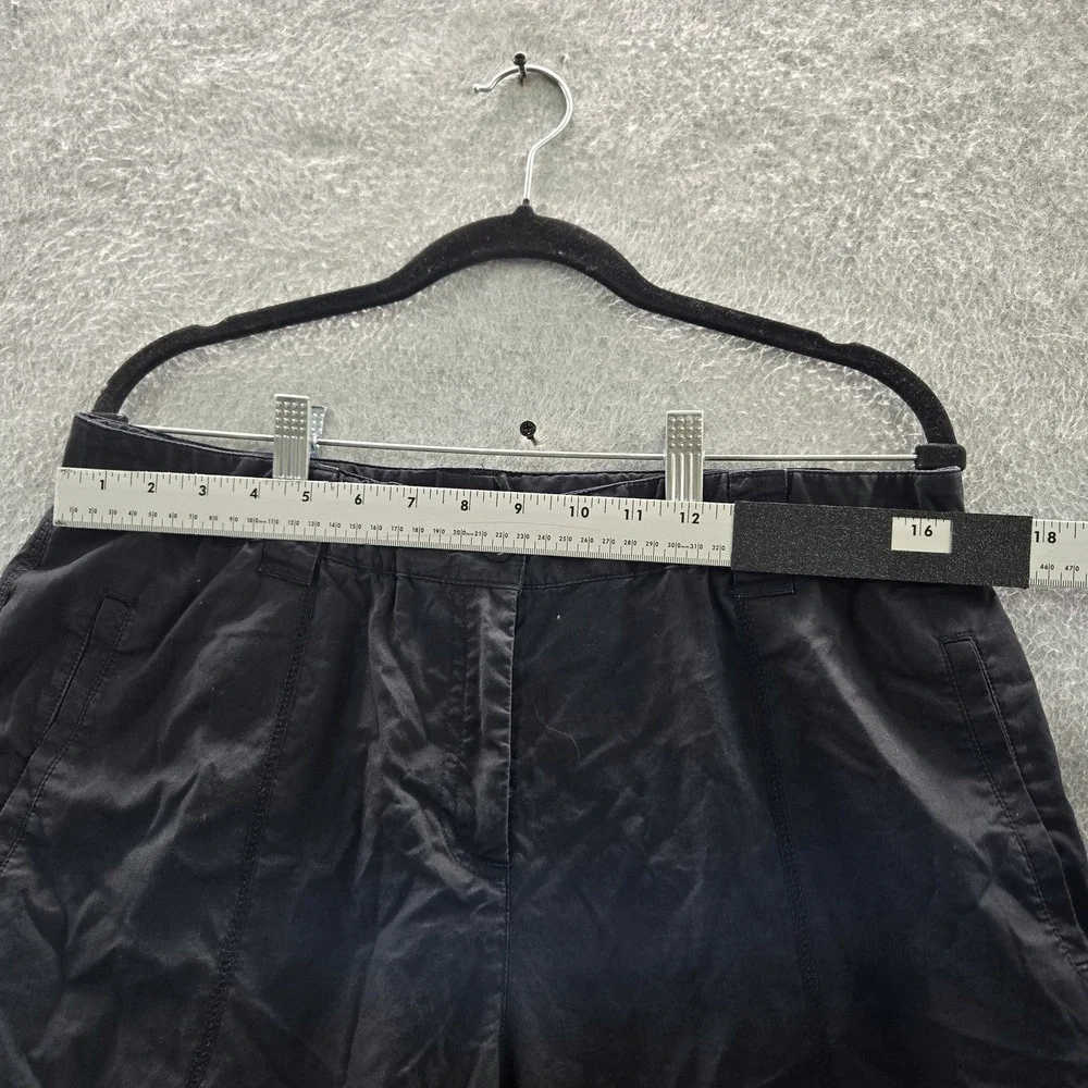 J. Jill Women Pants 14 Black Capri Casual Zipper‎ 25